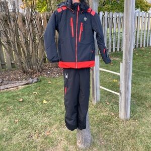 Sz 7 Spyder boys snow pants with sz 10 Rossignal ski jacket